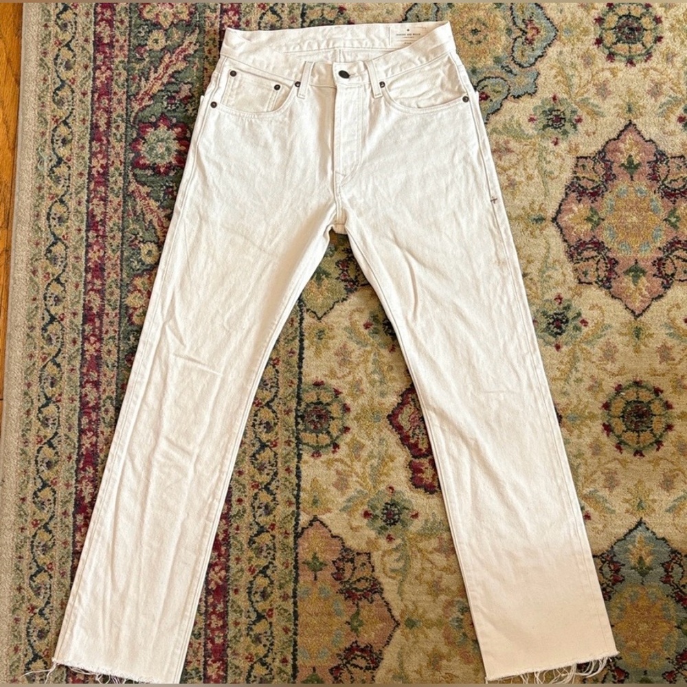 imogene + willie Off-White Straight-Leg Jeans